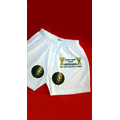 White Boxer Shorts with "Gold Ball" Design